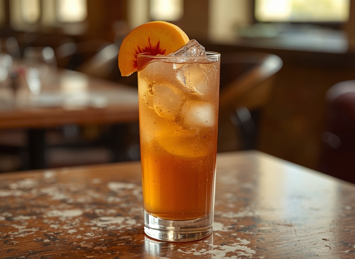Peach-Raspberry Iced Tea
