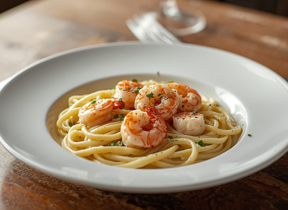 Seafood Alfredo