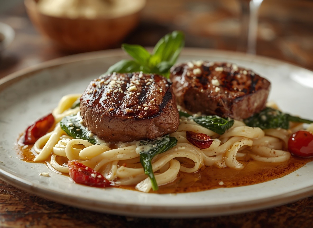Steak Gorgonzola Alfredo