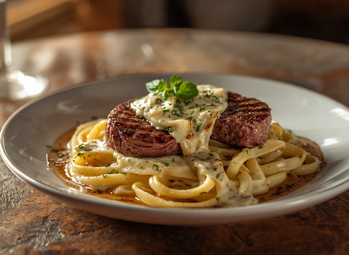 Steak Gorgonzola Alfredo